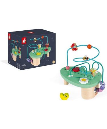 Janod Caterpillar and Co Looping - Wooden Early Learning Toy for 12 Months - Educational Fine Motor Skills Game - International Shipping Available - Buy Online on SooperMarket.com