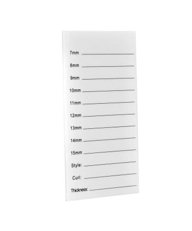 Buy 7-15mm False Lash Tray | Acrylic Disposable Lash Holder for Eyelash Extensions - Buy Online on SooperMarket.com