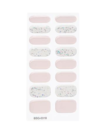 Semi Cured Gel Nail Polish Stickers Fashion Classical Nails Strips Waterproof Adhesive Full Wraps Gel Nail Art Stickers Semi Cured Gel Nail Strips Starter Kits BSG0318