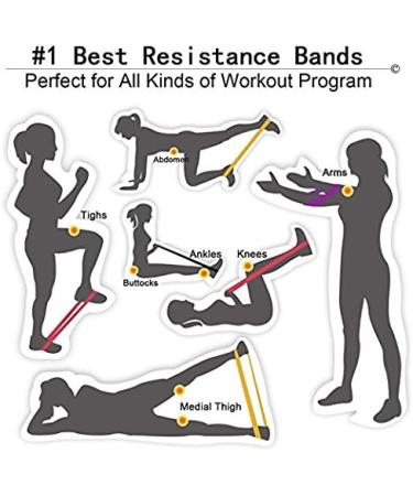 Buy Taview Natural Latex Resistance Loop Bands - Set of 5 (12 inch) for Stretching Physical Therapy Yoga & Home Fitness - Fast International Shipping - Buy Online on SooperMarket.com