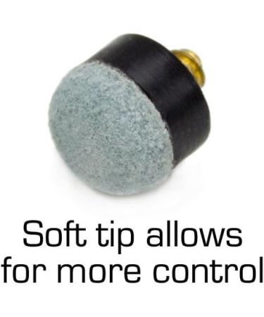 Felson Billiard Supplies 10 Brass Screw-On Pool Cue Tips - Standard 12mm Size - Soft Tips for Use with Screw-in Ferrules - Buy Online on SooperMarket.com