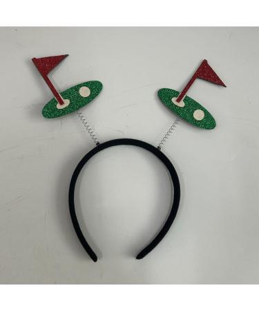 HOLIDYOYO Golf Ball Headband Sports Ball Head Bopper Game Day Sports Hairband Pompom Tiara Headband Hair Accessories for Women Girls Sports Party Favors - Buy Online on SooperMarket.com