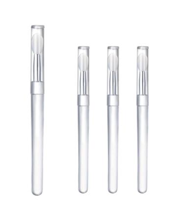Silicone Lip Brushes - Portable Lipstick Applicator Wands & Mini Lip Scrub Brush (4PCS) | Exfoliate & Enhance Your Lips - Buy Online on SooperMarket.com