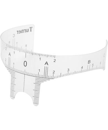 Professional Eyebrow Ruler for Microblading Artists Transparent Design Plastic Lightweight and Portable with 3 Types Available for Accurate Eyebrow Shape (Nose bridge ruler Nose bridge ruler type B - Buy Online on SooperMarket.com