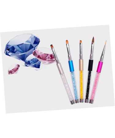 EXCEART Nail Paint Marker Nail Liner Pens Nail Dotting Pen Nail Art Dotting Pen Nail Art Pen Nail Drawing Pen Nail Marker Pen Acrylic Nail Brush Manicure Tools Embellishment Pen Crystal medium Silver - Buy Online on SooperMarket.com