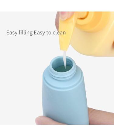 4-Piece 60ml Travel Bottle Set - Leak-Proof Refillable Easy to Use & Colorful Travel Containers - Buy Online on SooperMarket.com