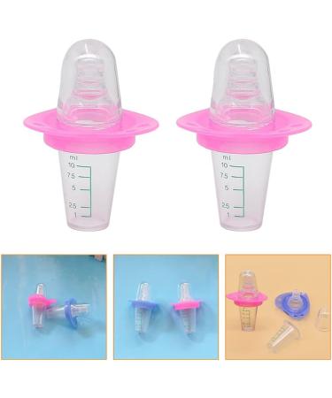 Tomaibaby 2pcs Baby Liquid Medicine Dispenser & Pacifier Feeder - Pink | Infant Feeding Supplies - Buy Online on SooperMarket.com