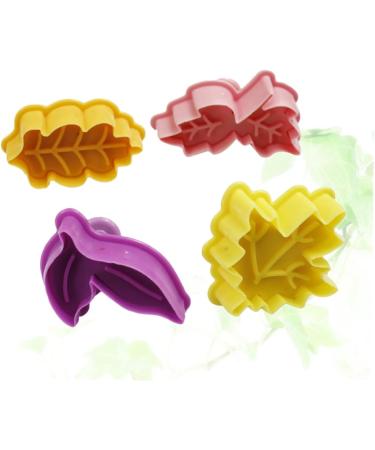 4 Pcs Leaves Cake Mold Cookie Mold Baking Mold Earphone Case Pirate Flag Banners Animal Tissue Holder for Car Dollhouse Miniature Bowl Prisms for Science Three-Dimensional 3D Leaf - Buy Online on SooperMarket.com