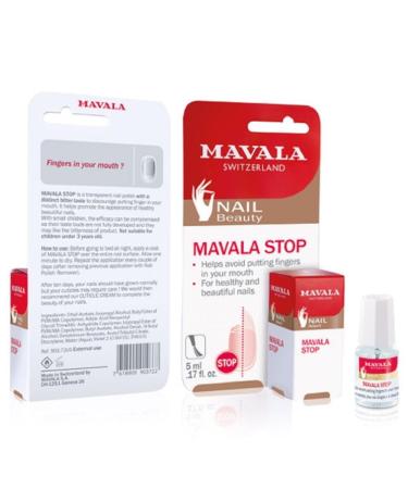 Mavala Stop Deterrent Nail Polish Treatment Stops Putting Fingers In Your Mouth For Ages 3+ 5 ml (Pack of 1)