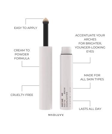 MADLUVV Define Me Eyebrow Highlighter (Matte) - Achieve Defined Brows with a Matte Finish - Buy Online on SooperMarket.com