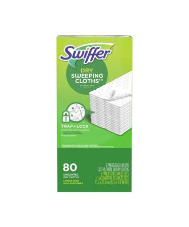 Swiffer Swiffer Sweeper Dry Cloth Refill, 80 Count