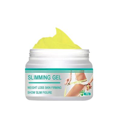 Slimming Cream, Ginger Fat Burning Cream, Navel Arm Leg Belly Fat Burning Cream, Weight Loss Skin Firming Moisturizing Massage Gel for Cellulite, Soothing, Relaxing, Tightening & Slimming (50g) 1.76 Ounce (Pack of 1)