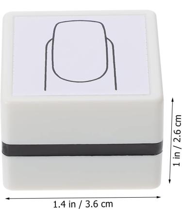 Nail Practice Stamp Nail Art Stamper Silicone Nail Stamper Nail Art Painting Seal Nail Art Practice Stamp-pad Practice Stamper Salon Nail Painting Tool Manicure White Mold Plastic White 1 - Buy Online on SooperMarket.com