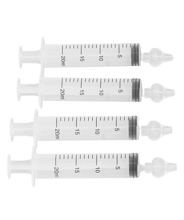 Professional syringe baby nasal rinse 4pcs reusable portable 20 ml nasal shower with silicone nasal suction tip nasal wash cleaner