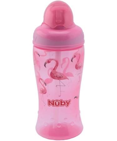 N by Flip-It Straw Cup for Kids | BPA-Free Drinking Bottle for Toddlers | Pink | 360ml | 12+ Months - International Shipping Available - Buy Online on SooperMarket.com