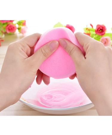 120 Count PVA Facial Sponge for Makeup Removal and Exfoliating - Pink Spa Pads for Women - Buy Online on SooperMarket.com