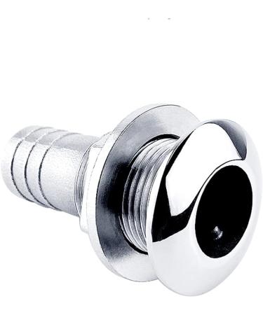 EEYAD 316 Stainless Steel Boat Thru-Hull Fitting Drain - 3/4 I.D. Hose Compatible - Buy Online on SooperMarket.com