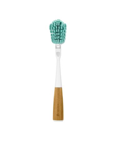 Full Circle Magic Wand with Replaceable Glass Cleaner Sponge Head White Teal