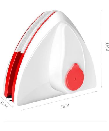 Magnetic Glass Window Cleaning Tool Water Discharge Double-Layer Wiper Household Special Window Cleaner for Home C Easy Install Easy to Use White&red - Buy Online on SooperMarket.com