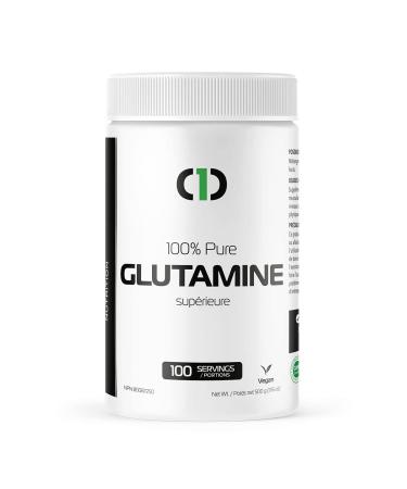 One brand Nutrition Glutamine 100% PURE Powder Vegan (500g) 1.1lb | L-Glutamine | 100 Servings