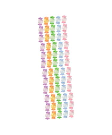 ibasenice 72 Pcs candies decor candy desktop decorative candies decor accessories small candies cream gum decorations Material patch bulk sweet charm small fake candies resin props