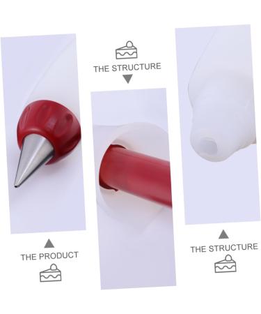 3pcs Silicone Baking Tool Icing Pen Cookie Baking Tools Food Decor Frosting Pen Baking Icing Tips Chocolate Decoding Pen Cake Decor Pen Cake Pen Cream Silica Gel Tasty Pastry Bags Assorted Colorx3pcs 20X4cmx3pcs - Buy Online on SooperMarket.com