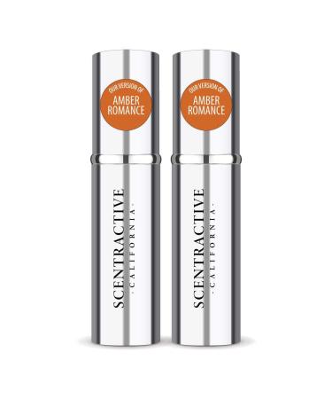 CA Perfume Impression of Emra Amber Romance For General Usage Fragrance Concentrated Long Lasting Eau de Parfum Spray Refillable Glass Atomizer Bottle 0.17 Fl Oz/5ml-X2 EMRA AMBER ROMANCE 0.34 Fl Oz (Pack of 1)