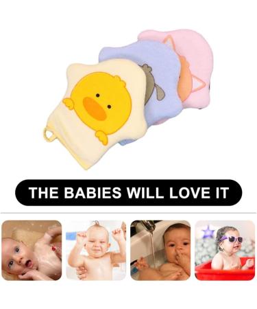 Kisangel 4pcs Loofah Sponge Mittens - Soft Bath Scrubber & Shower Body Sponges for Exfoliating Cleanser - Buy Online on SooperMarket.com