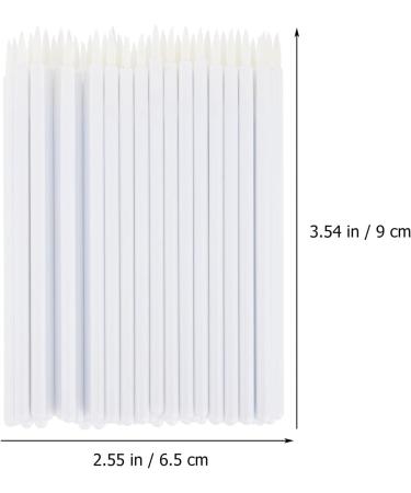 PLAFOPE 100pcs Disposable Eyeliner Brush Makeup Eyeliner Wand Cosmetic Eye Wands Make up Kit White 9x6.5cm White - Buy Online on SooperMarket.com