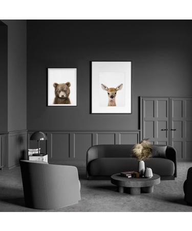 Forest Animals Poster Set - Set of 6 Children's Room Wall Art and Safari Decoration - Buy Online on SooperMarket.com