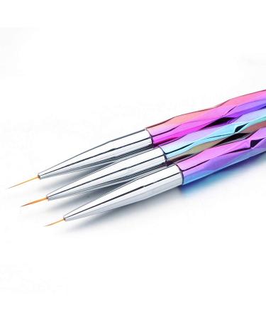 MWoot 10-Part Nail Brush Set | Nail Art Painting & Drawing Brushes for UV Gel & Acrylic Fingerails | Nail Liner Brushes & Accessories for Pedicure & Manicure - Buy Online on SooperMarket.com