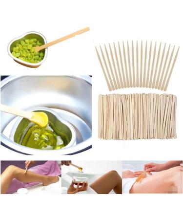 100 Pcs Waxing Wooden Spatula Set - Eyebrow Wax Applicators & Hair Removal Sticks for Smooth Skin - Buy Online on SooperMarket.com