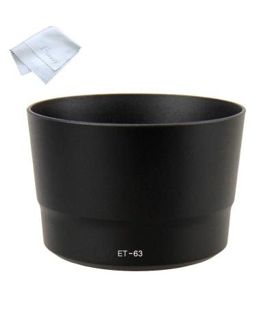 Fotasy Dedicated Bayonet Lens Hood, Compatible with Canon EF-S 55-250mm f/4-5.6 IS STM Lens, 55-250mm IS STM Lens Hood, ET63, replacement of ET-63 Lens Hood