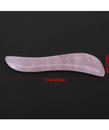 Sha Scraping Massage Tool - Rose Quartz Wing-Shape Sha Board for Spa & Metabolism Boost - Buy Online on SooperMarket.com