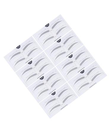 Didiseaon 2 Eyebrow Template with Strap Beauty Eyebrow Makeup Tools Eyebrow Stickers Portable A607 Card