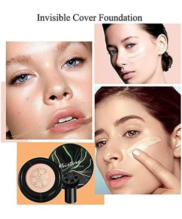Mushroom Head Air Cushion BB Cream - Long Lasting Nude Matte Concealer for Oil Control - Moisturizing Foundation Whitening Makeup - Natural Skin Tone | Face Beauty Makeup - Buy Online on SooperMarket.com