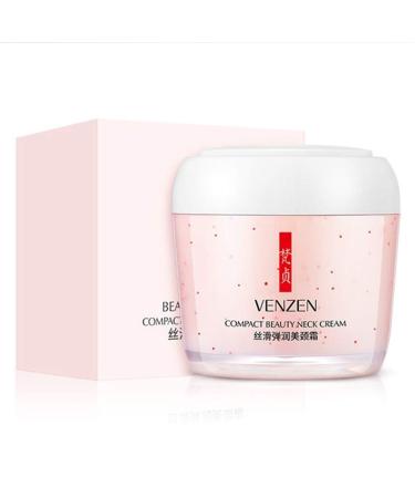 VENZEN Compact Beauty Neck Cream Moisturizing Nourishing Smoothing Fine Lines Wrinkles Delicate Skin Essence Sodium Hyaluronate 160g