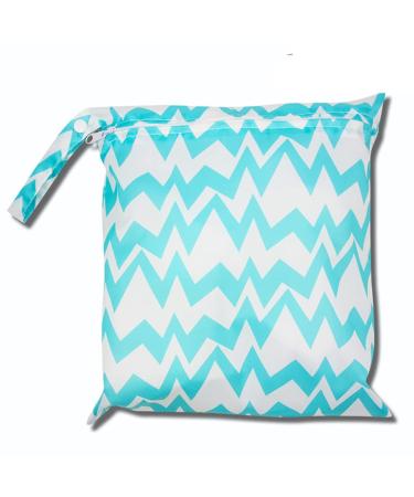 EGURS WETBAG Waterproof reusable diaper bag diaper bags blue and white stripes m 30 * 28cm m 30 * 28cm blue and white stripes