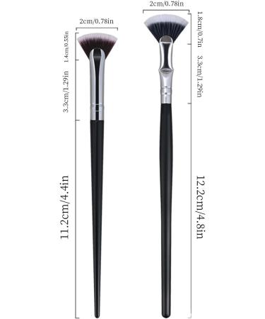 Veeteah Folding Angle Scalloped Lash Brush - Eyebrow Brush Mascara Fan Brush - Eyebrow and Eyelash Brush with Soft Bristles for Girlfriend Mother Wife - Buy Online on SooperMarket.com