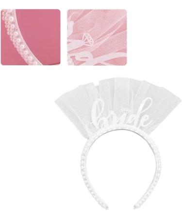 JSGHGDF BrideTo Be Headband Bachelorette Party Bachelorette Headband Bridee Headband Pearls Headband For Women Wedding Headband White - Buy Online on SooperMarket.com