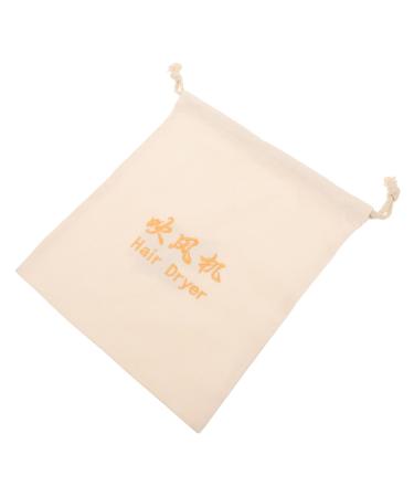 Beavorty Hair Dryer Bag Blow Dryer Hair Dryer Attachments Storage Drawstring Travel Cosmetic Bag Linen