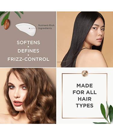 Argan Magic Nourishing Hair Cream - Hydrating, Conditioning, and Frizz Eliminating Formula for All Hair Types | Seals in Shine | Made in USA | Paraben Free & Cruelty Free - 8.5 oz - Buy Online on SooperMarket.com