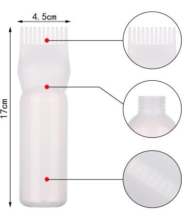 UNVOJL Hair Dye Brush Bottle Hair Root Comb Applicator Bottles Hair Dye Tools Applicator Brush BottlesÂ for Salon (White) - Buy Online on SooperMarket.com