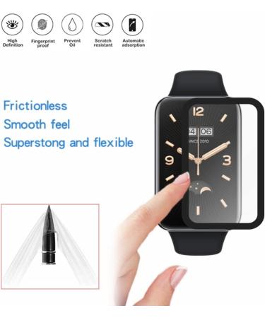MIHENCE 3PCS Xiaomi Mi Band 7 Pro Screen Protector - Full Coverage 3D Case with Curved Edge TPU Film - Buy Online on SooperMarket.com