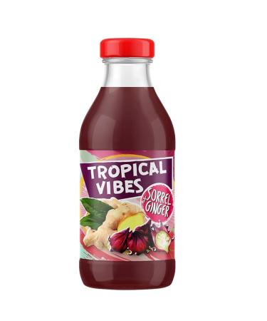 Tropical Vibes Assorted Beverages - Exotic Fruits Lemonades and Fruit Punches Variety Pack (12 Sorrel + Ginger) Sorrel + Ginger 12
