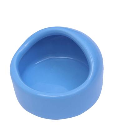 Guinea Food Bowl Hamster Feeding Bowls Pet Ceramic Food Bowls for Small Animal Rodents Gerbil Hamster Food Bowl Blue