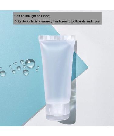 12 Pack Refillable Transparent Cosmetic Sample Bottles - 100ml Travel Makeup Containers with Hinged Lid - Perfect for Sample Storage - Buy Online on SooperMarket.com