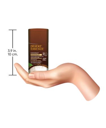 Desert Essence Tropical Coconut Deodorant - Plastic Free Aluminum Free & Paraben Free | Eco-Friendly Natural Deodorant for Men & Women - 2.25 oz - Buy Online on SooperMarket.com