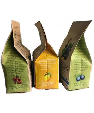Sticky Fingers Bakeries Premium Scone Variety Mix - Lemon Poppyseed, Wild Blueberry, Cocoa Chocolate Chip (Pack of 3) - Buy Online on SooperMarket.com
