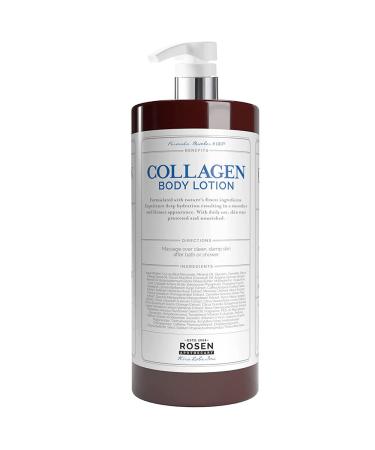 Rosen Apothecary Firming Collagen Body Lotion with Coconut Oil - 32 fl oz - Hydrating and Tightening Formula for Firmer, Hydrated Skin - Buy Online on SooperMarket.com